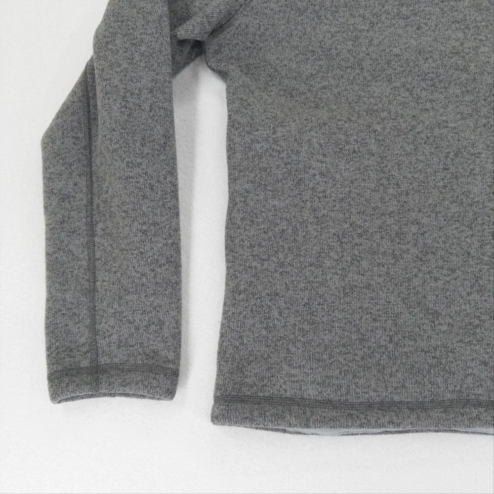 The North Face Jacket Mens L Gray Gordon Lyons Fleece Full Zip Hooded Outdoor